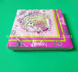 Birthday Party Decortive Dinner Paper Napkins with Color Printed