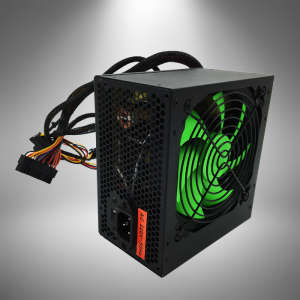 350W Black Shell and Red Fan PC ATX Power Supply